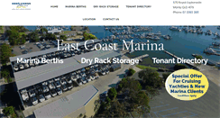 Desktop Screenshot of eastcoastmarina.com.au